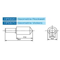 Vnikacie teliesko tvrdomera - indentor Rockwell HRc 120°