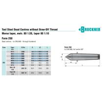 Hrot 60° pevný MK0 Form 250 DIN 806 Bruckner