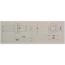 Vnikacie teliesko tvrdomera - indentor Rockwell HRc 120°