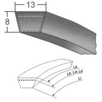 Klinový remeň 13x1300 Li/1330 Lw RUB