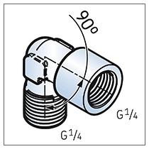 LAPA 90 SKF uhlová spojka 90° G1/4-G1/4