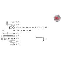 Gola sada FESTA CrV 46ks 1/4"