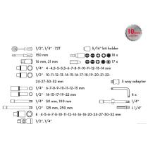 Gola sada FESTA CrV 110ks 1/4"-1/2" EDICE DAKAR