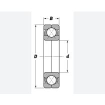 Q 210 jednoradové guľkové ložisko