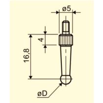 Dotyk D2 L16,8 P40C2 tvrdokov MAHR (5113083)