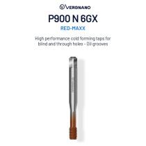 Závitník M8x1,25 P900 N 6GX HSSZ strojný tvárniaci RED-MAXX Vergnano