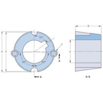 PHF TB1008x25MM SKF kužeľové puzdro (Taper lock)