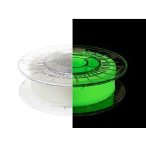 Filament Struna PLA D1,75 / 0,5kg Yellow-Green (Glow in the Dark)