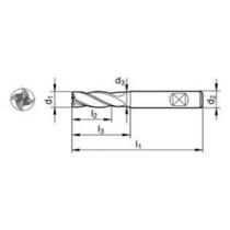 Fréza D12 83/26 4z 35°/38° TK InoxREX Weldon s odľahčením 3xD ToolREX