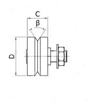 SSJA 25 CNS Hepco ložisková kladka