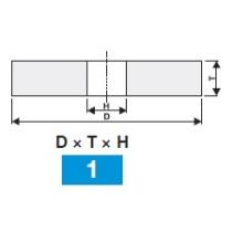 Brúsny kotúč T1 250x32x32 98A 80 K 9 V 01 Tyrolit 41461 2635.09