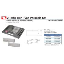 Paralelné podložky 3x150 mm výška 13-41 presnosť 0,01mm VP-018 (sada 20 ks)