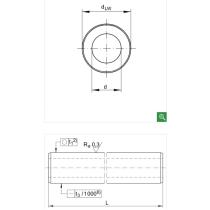 WH40 H7 L=1000 mm lineárna tyč