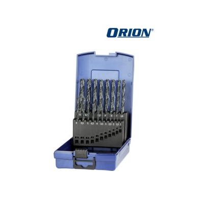 Sada vrtákov špirálových 1,0-10,0 delenie 0,5 HSS DIN 338 TiN 18 ks ORION