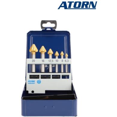 Záhlbník 60° sada 7ks 3z HSS kúžeľový TiN DIN 334 ORION