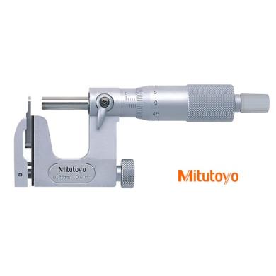 Mikrometer 0-25 / 0,01 strmeňový analógový s výmennými dotykmi  MITUTOYO