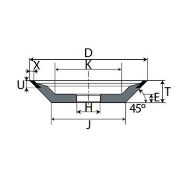 12V9 D75 W2 X10 H20 D15B C125 A Micro brúsny kotúč z diamantu WINTER