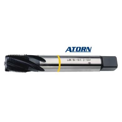 Závitník NPT 1/8"-27 HSSE strojný špirálová drážka DIN 371 ATORN