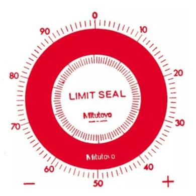 Značka D=55,6 pre medzné hodnoty červená 10ks pre odchýlkomer série 2 Mitutoyo