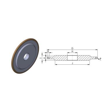 14F1 D200 U2 X12,5 R2 H32 CBN Winter (1K700 200-4-12,5-2-32 PROF 413D