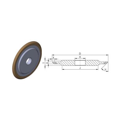 14V1 D200 U3 X7 H32 V=67° (23°) D91 Sharp