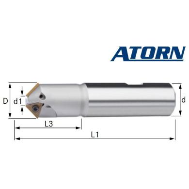 Fréza D32,5 L100 2z 45° DIN 1835 B zrážacia ATORN
