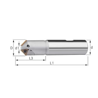Fréza D21 L-90mm 2z 45° DIN1835B ATORN frézovacie teleso