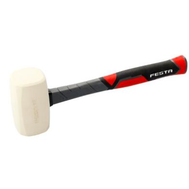 Kladivo 600g 65 mm gumené biele s ergonomickou pogumovanou rukoväťou FESTA