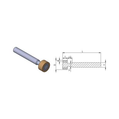 1A1W D12 T10 Y10 B151 GST Tyrolit galvanika brúsne teliesko z CBN