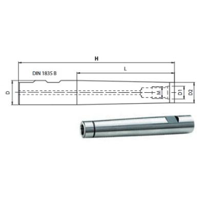 Upínač D32 predĺženie D17  L100mm