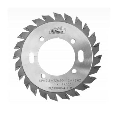 Pílový kotúč na drevo D120x2,8-3,6x50 12+12 WZ RAP TK 5393.1 93.1 predrez PILANA
