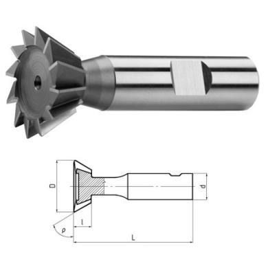 Fréza D32 60° 12z pre obvodové a čelné frézovanie HSSCo5 ČSN 22 2260 DIN 1835B