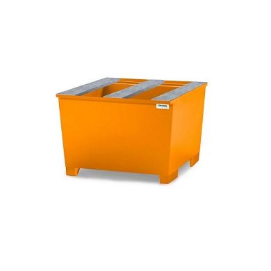 Vaňa záchytná 1120x1300x1038 mm 1000 l oceľová lakovaná pre IBC kontajner BASE