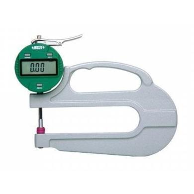 Hrúbkomer 0-10 mm digitály 0,01mm s plochými meracími plochami, dlhý Insize