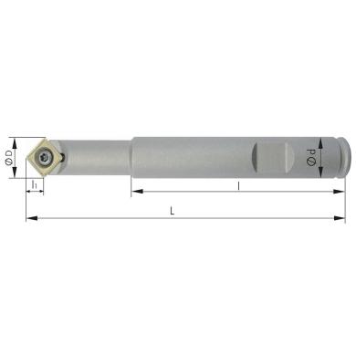 Fréza D12 L90 1z 45° DIN1835B pre SDET fazetovacia a zrážacia