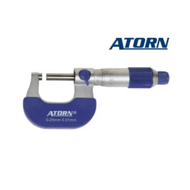 Mikrometer 0-25 / 0,01 DIN 863 strmeňový analógový ATORN