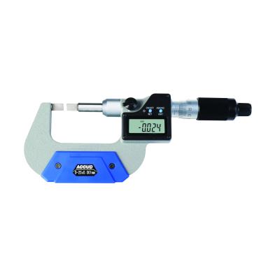Mikrometer 25-50 / 0,001 strmeňový digitálny s nožovýni dotykmi +/-0,004 ACCUD