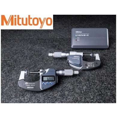 Mikrometer 0-25 / 0,01 strmeňový digitálny s tanierikovými dotykmi sada U-WAVE