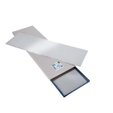 Fólia 0,40 mm x 0,5 m nerezová š. 150 mm (škárová mierka) sada 5ks H+S