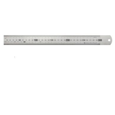 Pravítko 100 mm oceľové BMI