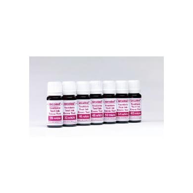 Meranie povrchováho napätia atrament Pink 35,39,43,45,48,52,58 mN/m 10ml štetec