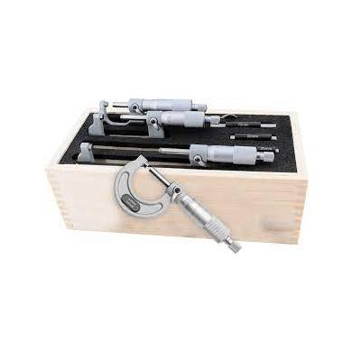 Mikrometer 0-100 / 0,01 DIN 863 sada strmeňový analógový FORTIS