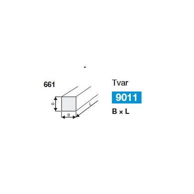 Brúsny pilník T9011 10x100 99C 220 N 7 V 20 štvorcový Tyrolit 661 36 - 1051.00