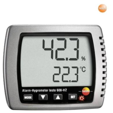 Termohygrometer od -10 až 70°C a 2-98% s akumulátorom TESTO TESTO 608-H2
