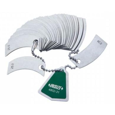 Šablóna na polomery 25-40 mm 31 listov Insize