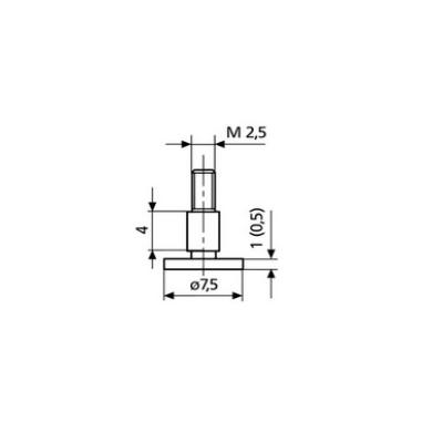 Dotyk D7,5 x 1 mm pre hĺbkomer MAHR (4882022)