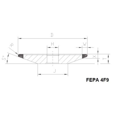 4F9 D100 T15 W12 X3,2 R1,6 S20° H20 M91-VR150N-20 3M