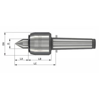 Hrot 60° otočný MK3 D25 Typ S Bruckner