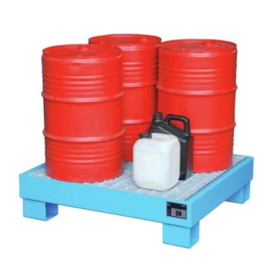 Vaňa záchytná 900xx800x220 mm na 4 sudy 60 l oceľová lakovaná voliteľná farba