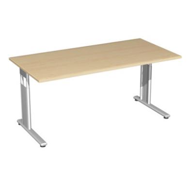 Stôl pracovný 1600x800 javor/strieborný foot FLEX
